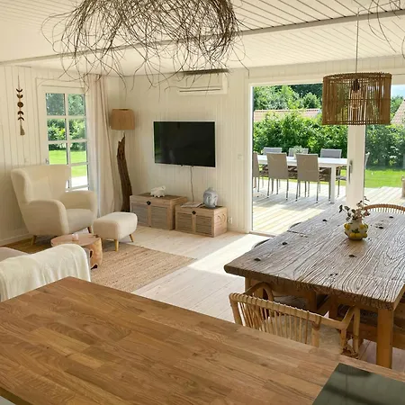Southern Flair In Modern Danish Summer House Nedre Lysabild